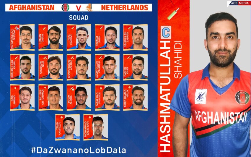 Afghanistan Names Squad For Netherlands Odi Series The Killid Group 5921